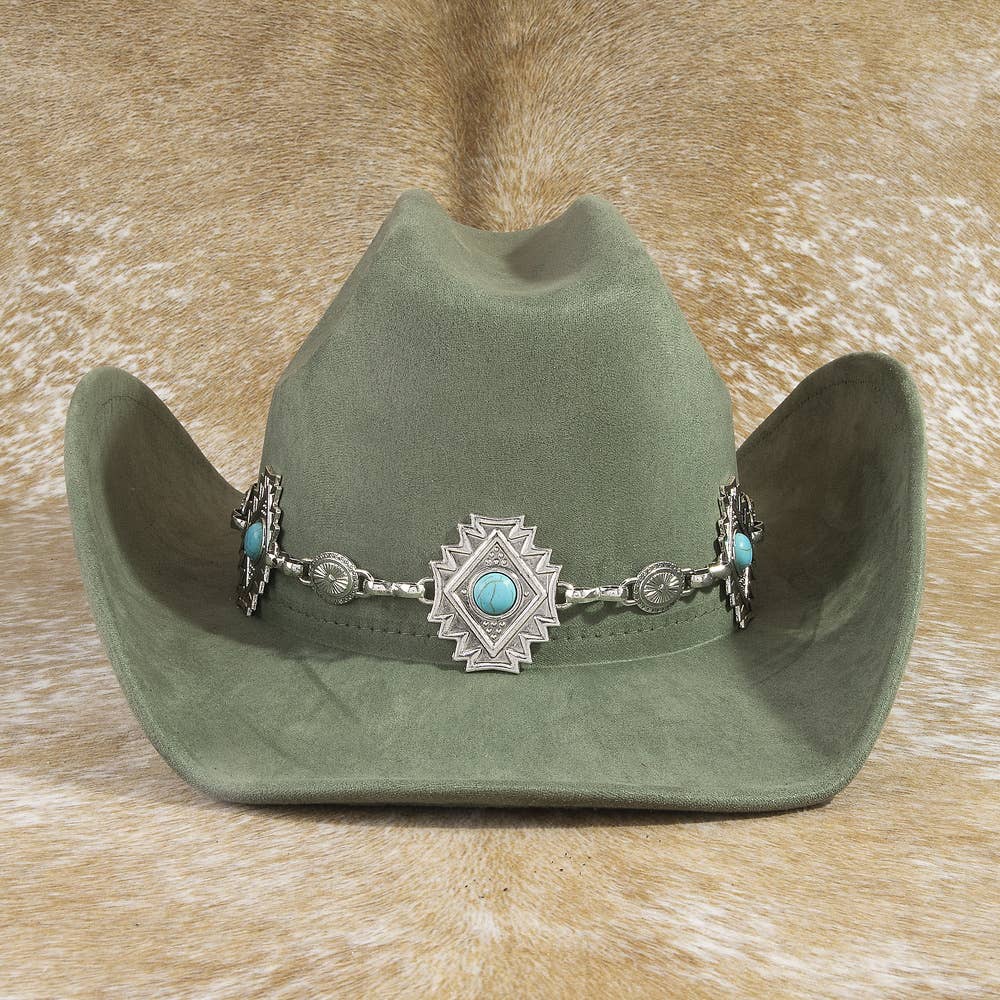 Turquoise Aztec CB Hat