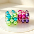 Pearlescent pearl ball cube squishy fidget toy