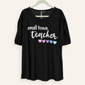 Small Town Teacher Heart Top