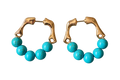 Turquoise Sunset Hoop Earrings
