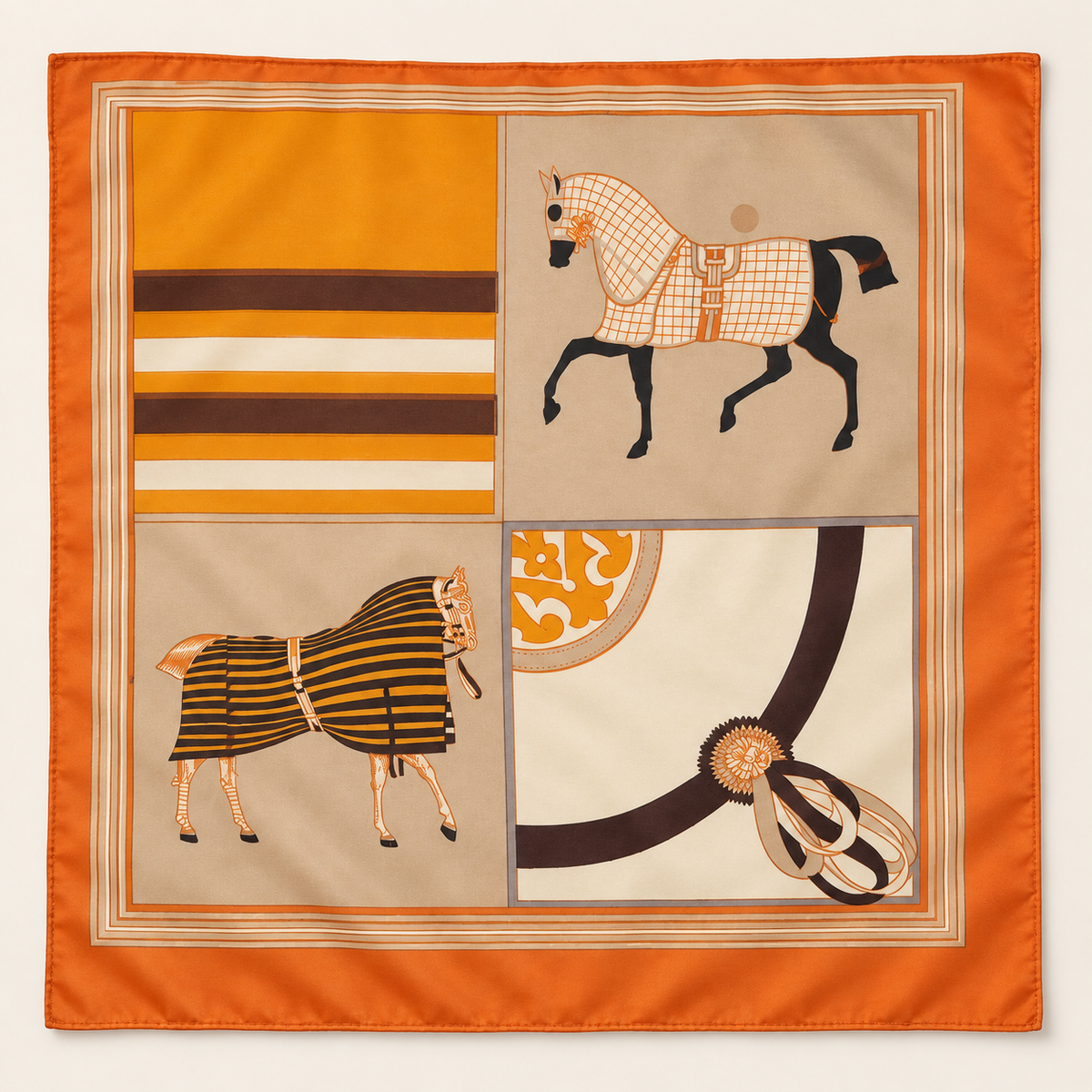 Saddle & Spice Equestrian Head Scarf