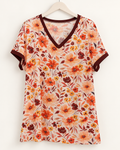 Front Porch in Fall Floral Top