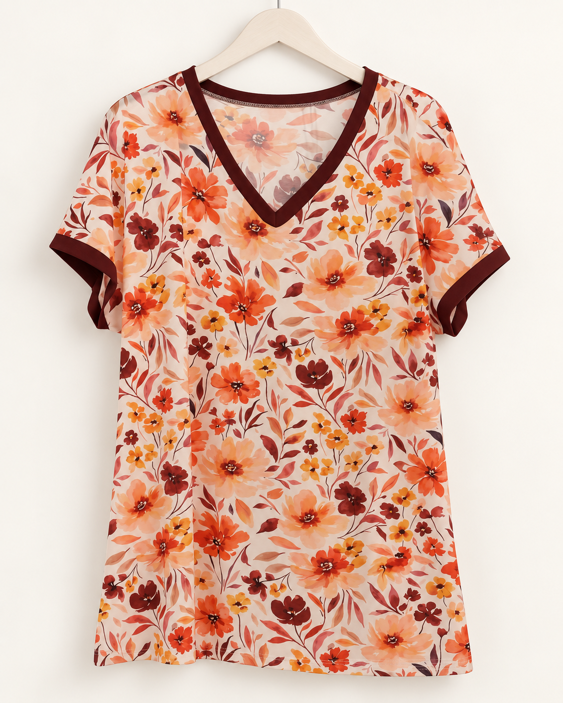 Front Porch in Fall Floral Top