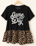 Friday Night Lights Leopard Game Day Top