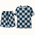 County Line Checkered Short Set