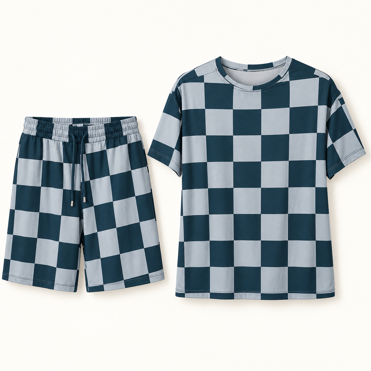 County Line Checkered Short Set
