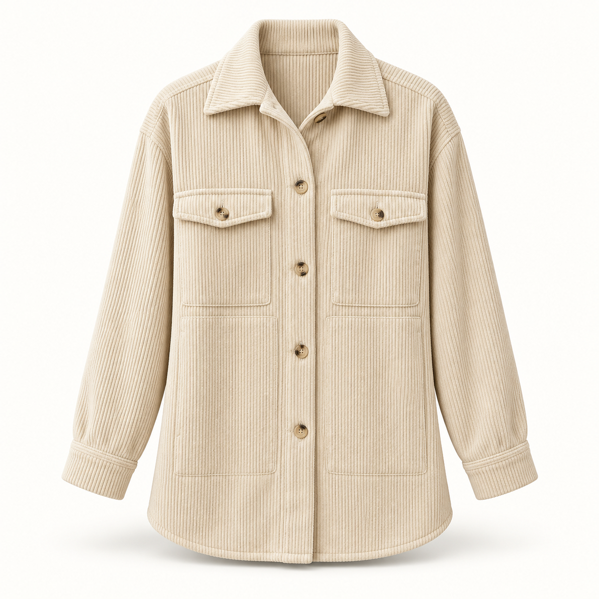 Front Porch Cream Corduroy Jacket