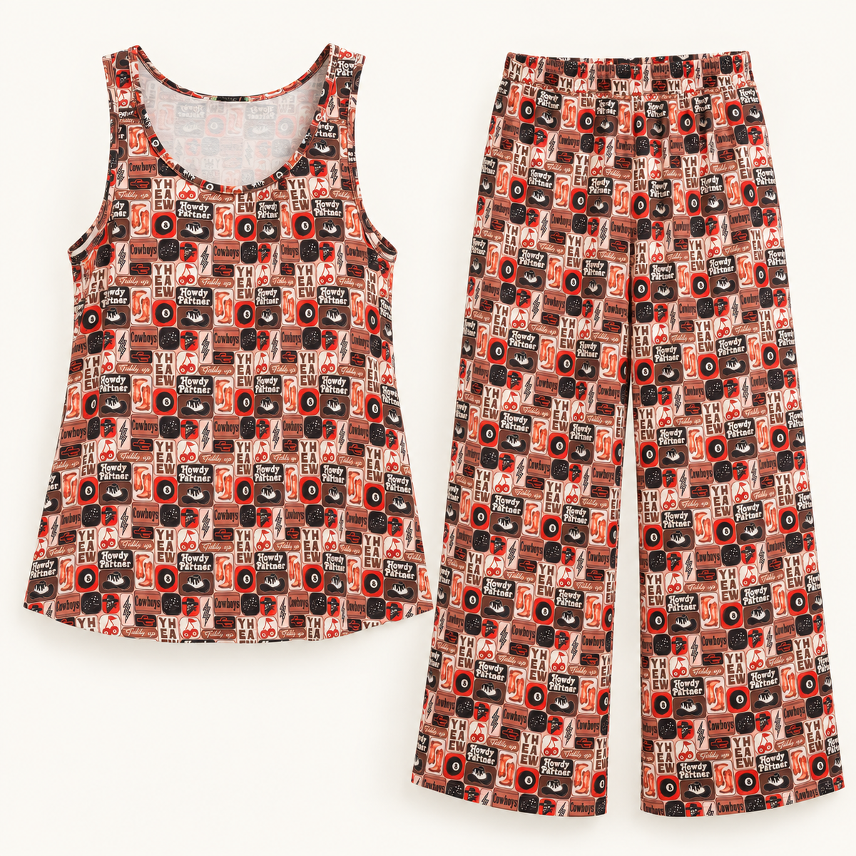 Howdy Honey Western Two-Piece Set