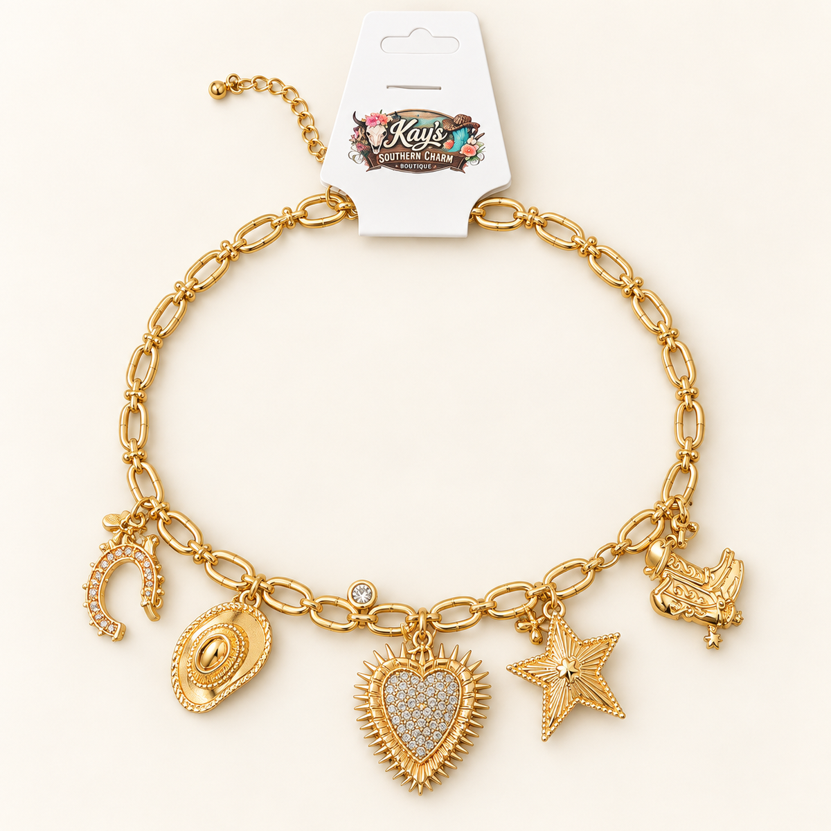 Cowgirl Keepsake Charm Necklace