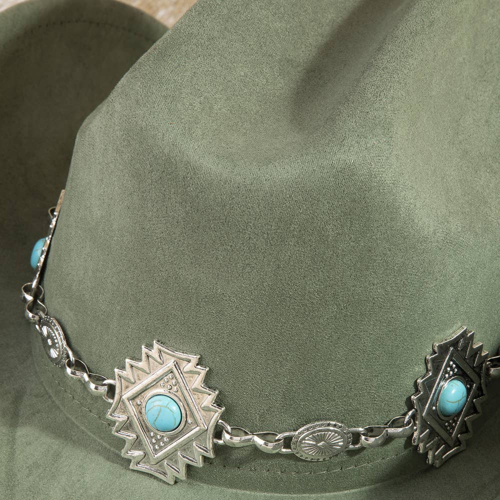 Turquoise Aztec CB Hat