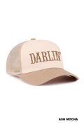 Darlin Two Tone Mesh Snapback Hat  Zenana Consgt.