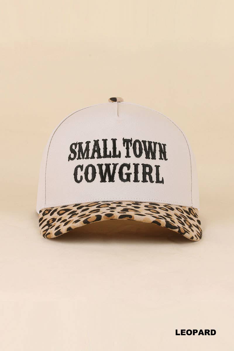 0519 Small Town Cowgirl Two Tone Snapback Hat SI-29853 Zenana Consgt.