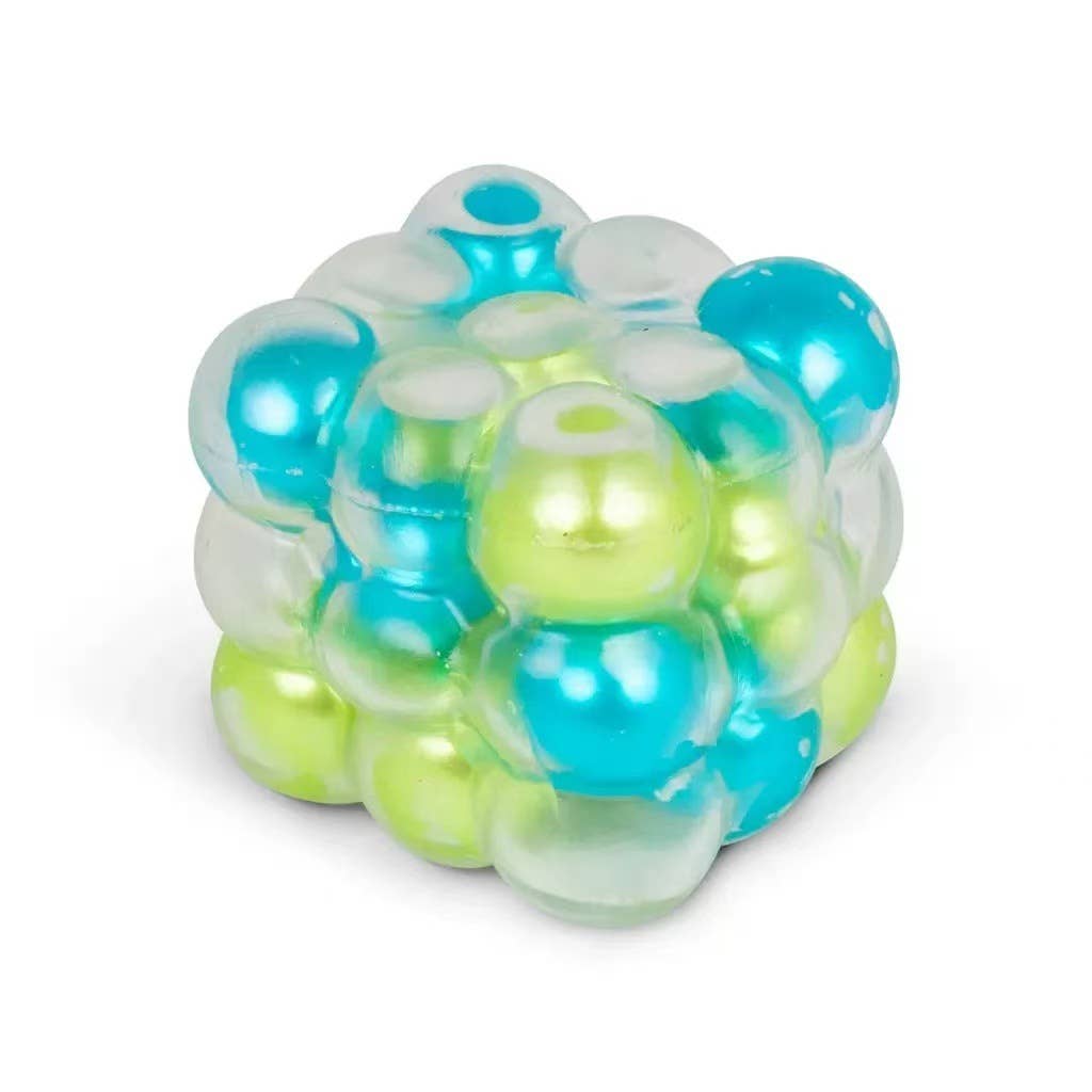 Pearlescent pearl ball cube squishy fidget toy